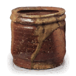 信乐矢筈口水指