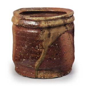 信乐矢筈口水指