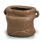 丹波矢筈口耳付水指