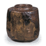 丹波肩冲茶入 铭ゑび寿