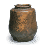 丹波肩冲茶入 铭松影