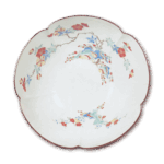 色绘花卉纹轮花盆