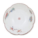 色绘牡丹纹轮花盆