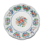 色绘花卉纹大盘