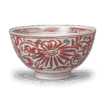 彩绘菊唐草纹碗