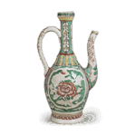 色绘牡丹浮文水注