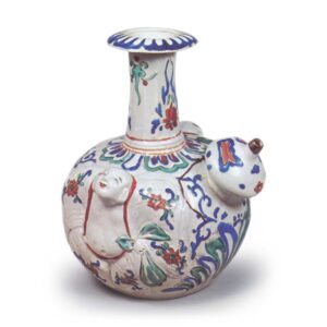 彩绘布袋浮纹水注