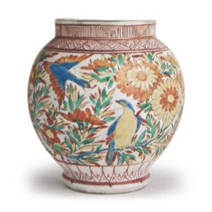 彩绘花鸟纹小壶