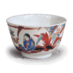 彩绘芭蕉唐子纹杯