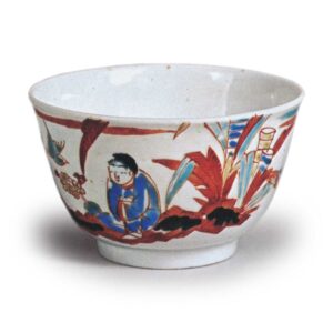 彩绘芭蕉唐子纹杯