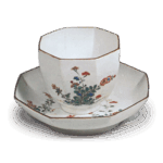 彩绘秋草纹杯托