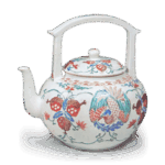 色绘凤凰石榴纹水注