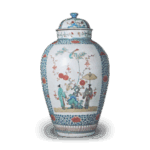 色绘唐人物纹大壶