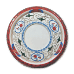 彩绘菊唐草纹盘