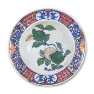 彩绘蜜柑纹小碟