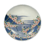 锅岛色绘花筏纹盘