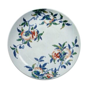 锅岛色绘石榴纹盘