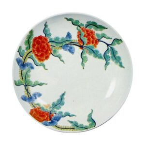 锅岛色绘芥子纹盘