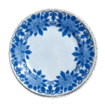 锅岛青花牡丹唐草纹盘