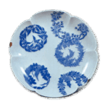 锅岛青花花丸纹盘