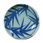 锅岛青瓷染付竹纹盘