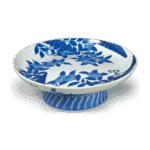 锅岛染付橘羊齿纹台鉢