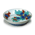 锅岛彩绘水草纹盘