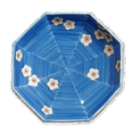 锅岛色绘蜘蛛巢梅花散文盘