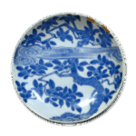 锅岛青花木犀纹盘