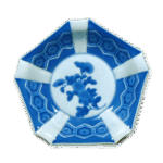 锅岛青花菊纹盘