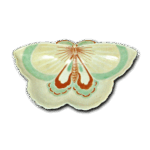 锅岛彩绘蝶形盘