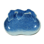 锅岛青花纱绞纹小碟