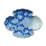 锅岛青花绣球花纹小碟