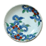 锅岛色绘唐花纹盘