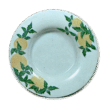 锅岛色绘菊纹盘