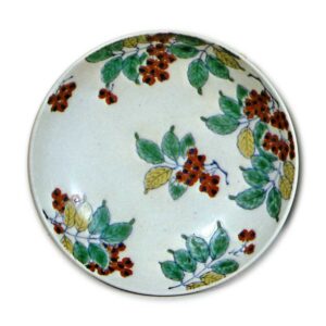 锅岛色绘千两纹盘