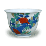 锅岛色绘蔷薇纹小碗