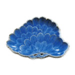 锅岛青花三盖松纹盘