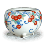 锅岛彩绘樱花纹香炉