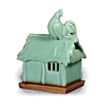 锅岛青瓷晓鸡香炉