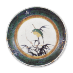 古九谷色绘翡翠纹大盘