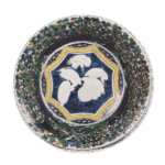 古九谷色绘白鹭百花纹大碗