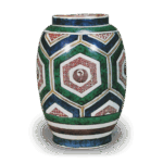 古九谷色绘龟甲纹壶