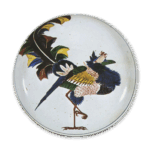 古九谷彩绘凤凰纹大盘