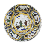 古九谷色绘唐人物纹大碗