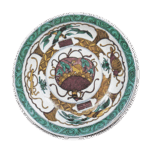 古九谷色绘宝尽纹大盘