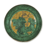 古九谷彩绘瓜纹大盘