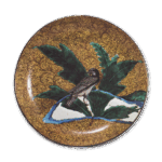 古九谷色绘翡翠纹大盘