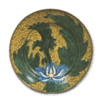 古九谷色绘牡丹纹大盘