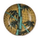 古九谷色绘竹纹大盘